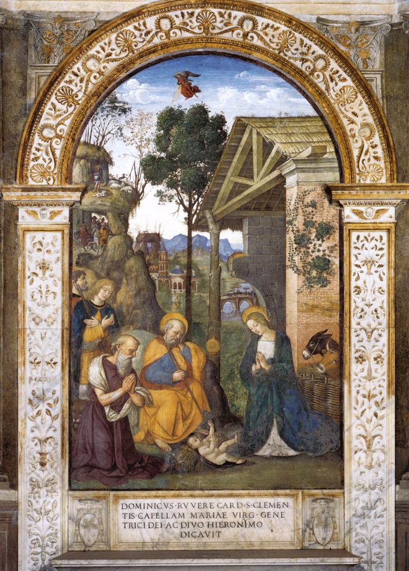 Adoration of the Child, by Pinturicchio
